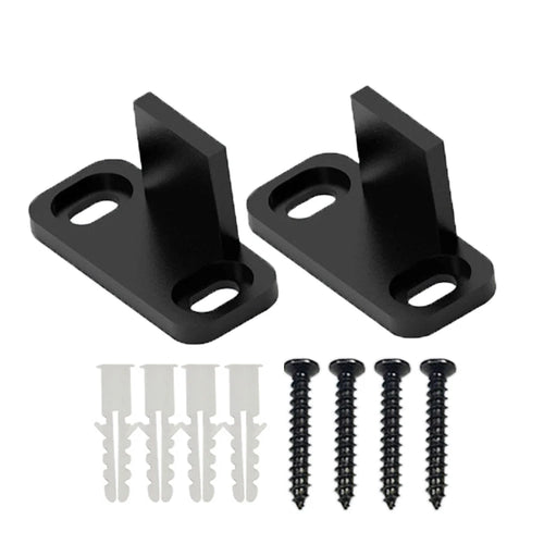 2pcs Sliding Barn Door Floor Guides Closet Door Guides Hardware Plastic Floor Wall Mounted Bottom Track Guide for Sliding Doors