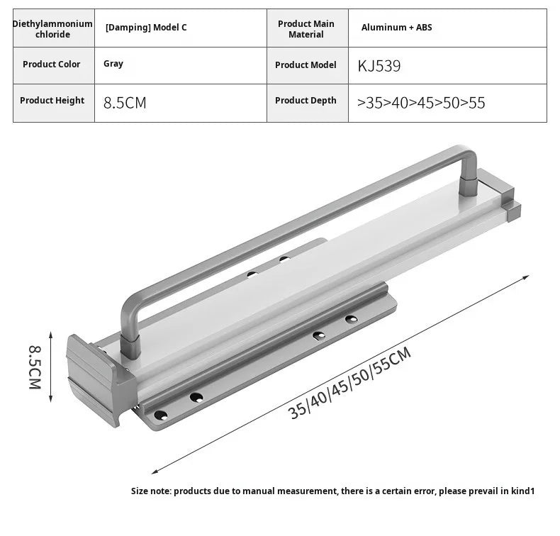 Thin cabinet topmounted telescopic wardrobe hanging rod Thin cabinet clothes hangers through wardrob Vertical Wardrobe