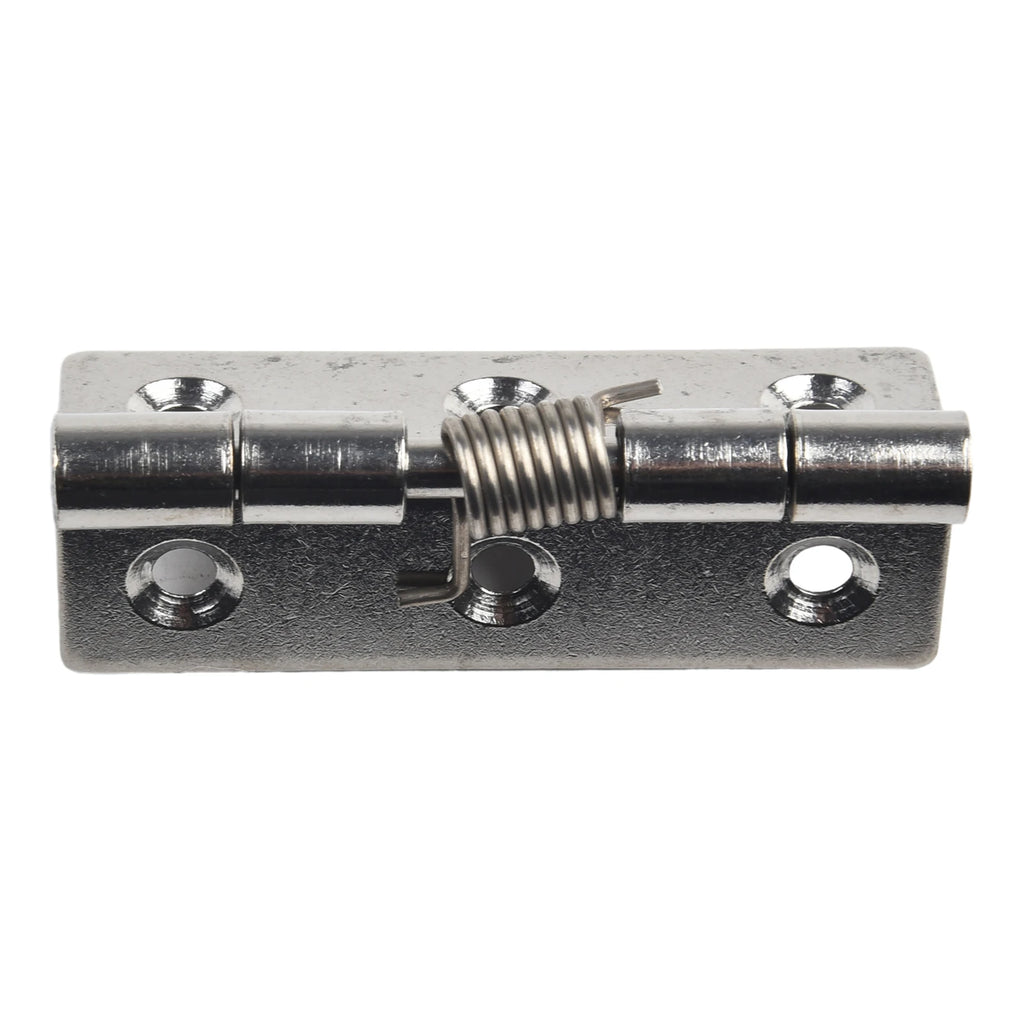 2pcs 1/1.5/2/3Inch Silver Spring Door Hinge Stainless Steel Self Closing Design Windows Cabinets Boxes Household Hardware