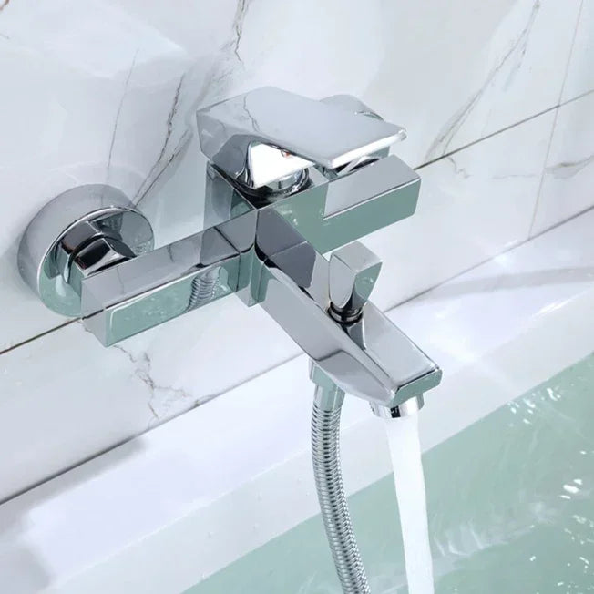 Bathroom Faucets Hot and Cold Shower Tap Wall Mounted  Mixing Valve Single Handle Dual Control Bathtub Faucet Shower Accessories