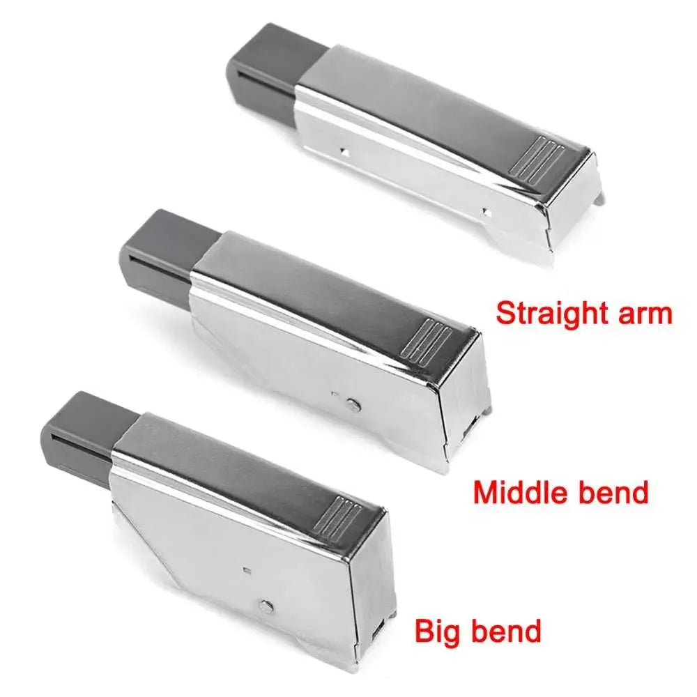 Stainless Steel Cabinet Door Hinges Adjustable Damper Buffer Soft Close Quiet Wardrobe Door Concealed Hinges Furniture Hardware