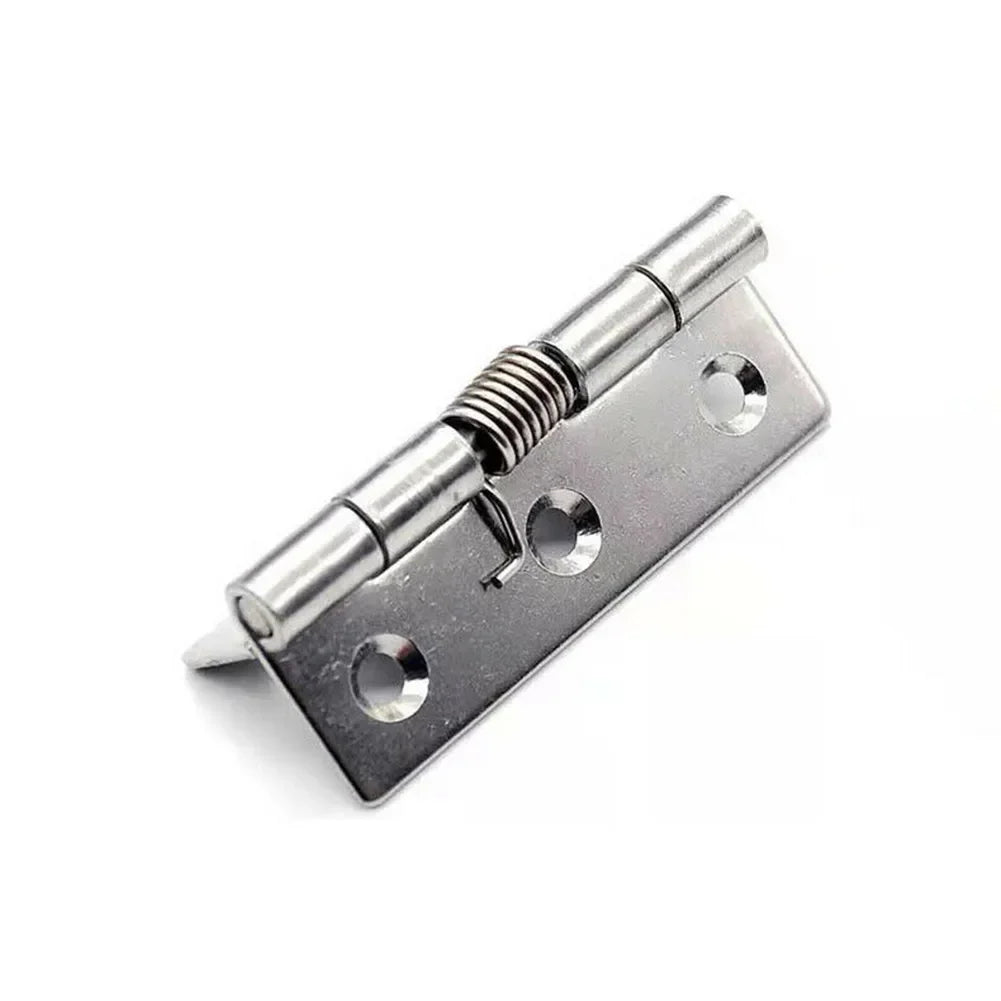 2pcs Spring Hinges Self Closing Stainless Steel Spring Door Hinge Hardware 1/1.5/2/2.5/3/4Inch For Doors Gift Boxes Cabinets