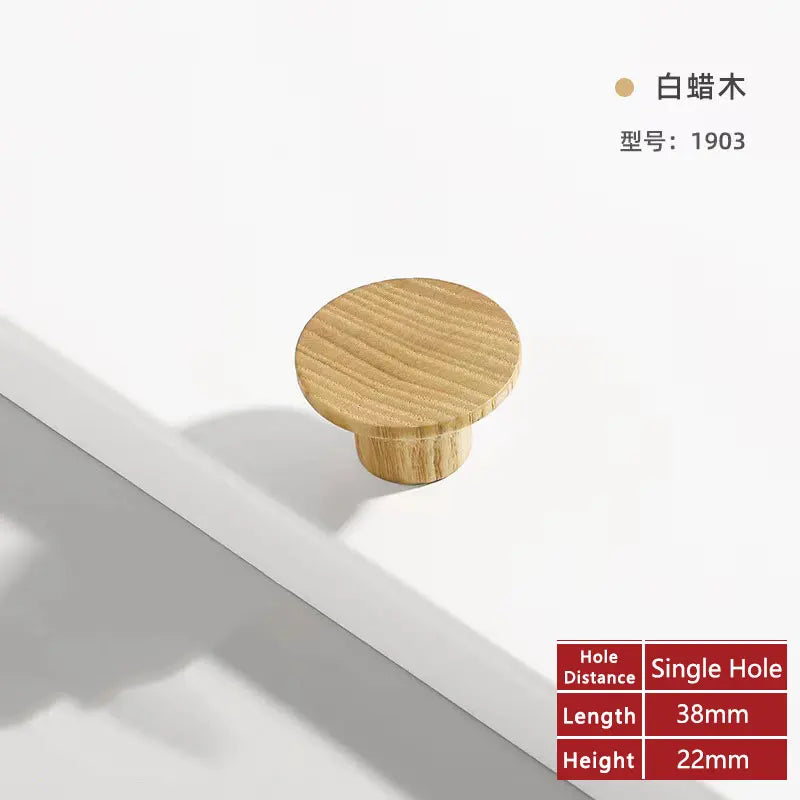 Wooden Cabinet Handles for Furniture Drawer Knobs Kitchen Cupboard Handles Wardrobe Door Knob and Handle Furniture Hardware