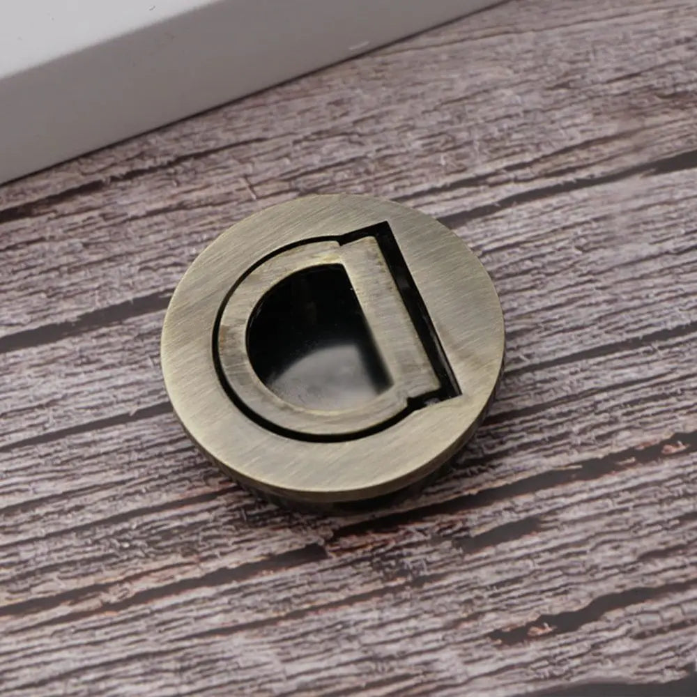 Modern Stainless Steel Door Handles Round Cupboard Tatami Cabinet Handle Pull Wardrobe Recessed Door Knob Tatami