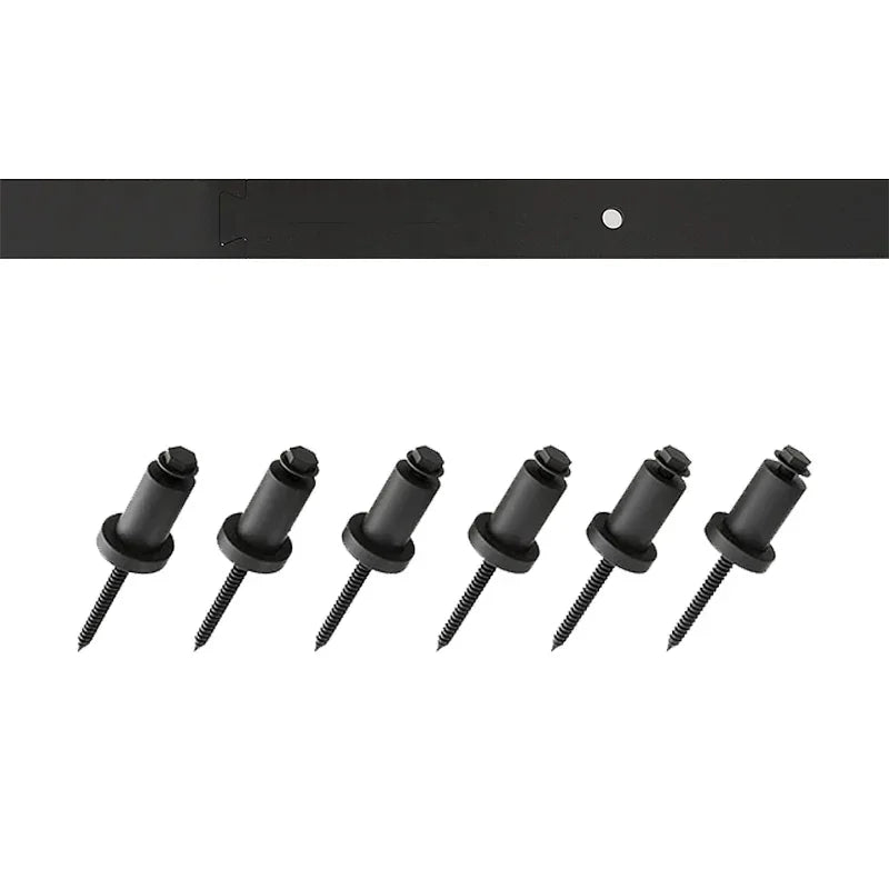 LWZH 1.2m/2m/2.5m/3m Sliding Barn Door Hardware Track Slides Only Tracks Not Included Rollers 4-20FT Home Hardware