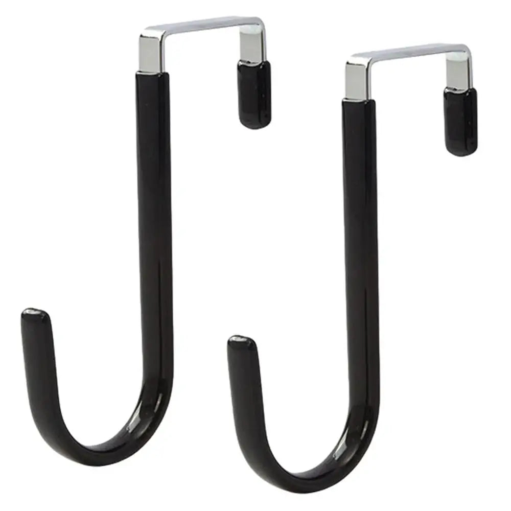 Towel Coats Hangers Nonstick Non-punching Over The Door Hooks Rubber Prevent Scratches Hanging Organizer Clothes Storage Holder