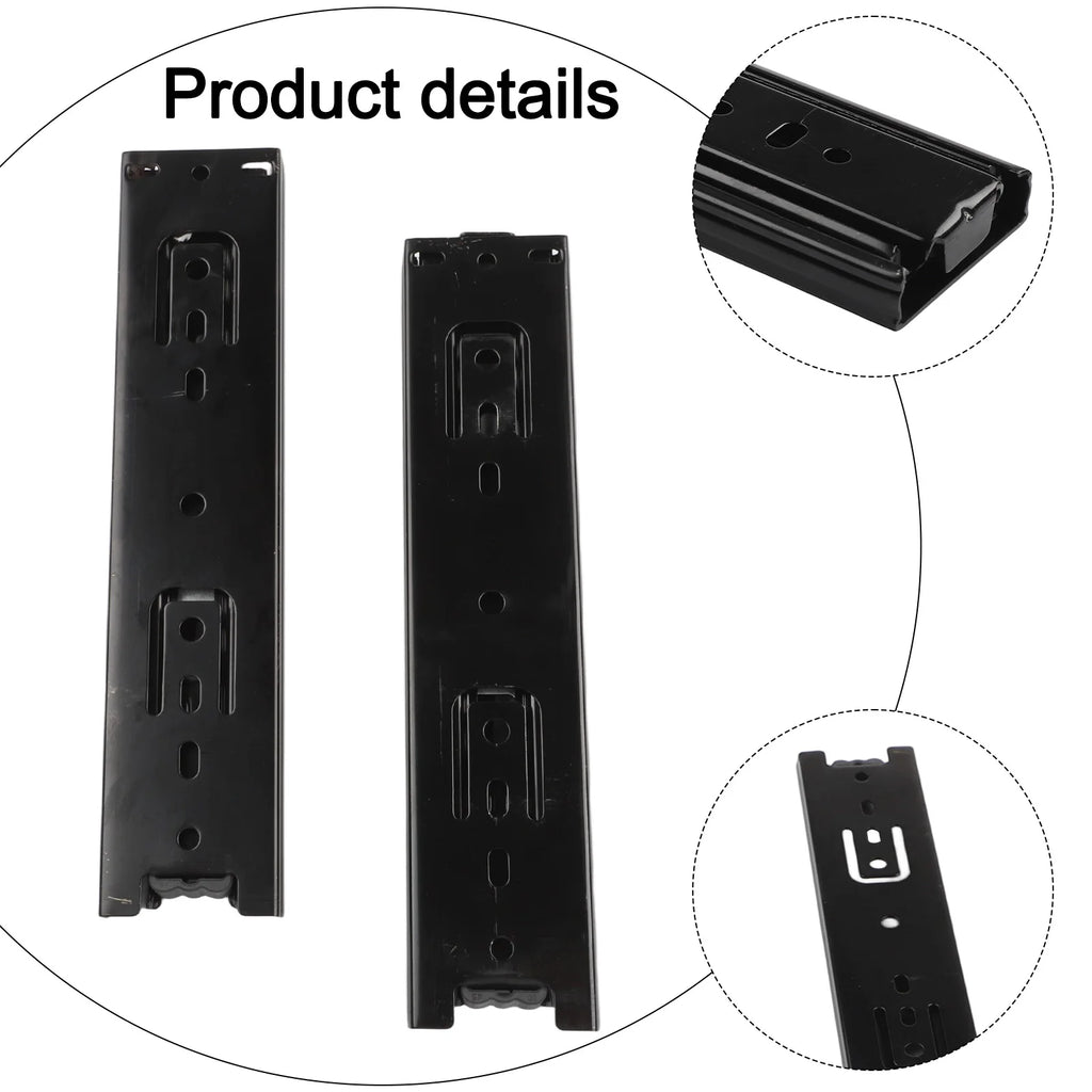 Drawers Slideway 45mm Slide Rail 2Pcs 45mm 5 Inches 6 Inches 8 Inches Durability Accessoires For Office Drawers