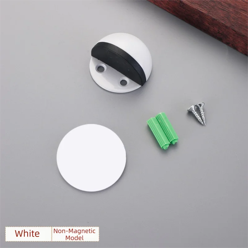 New No-Drill Magnetic Door Stopper - Silicone Anti-Collision Buffer for Glass & Bedroom Doors, Windproof Floor Mount