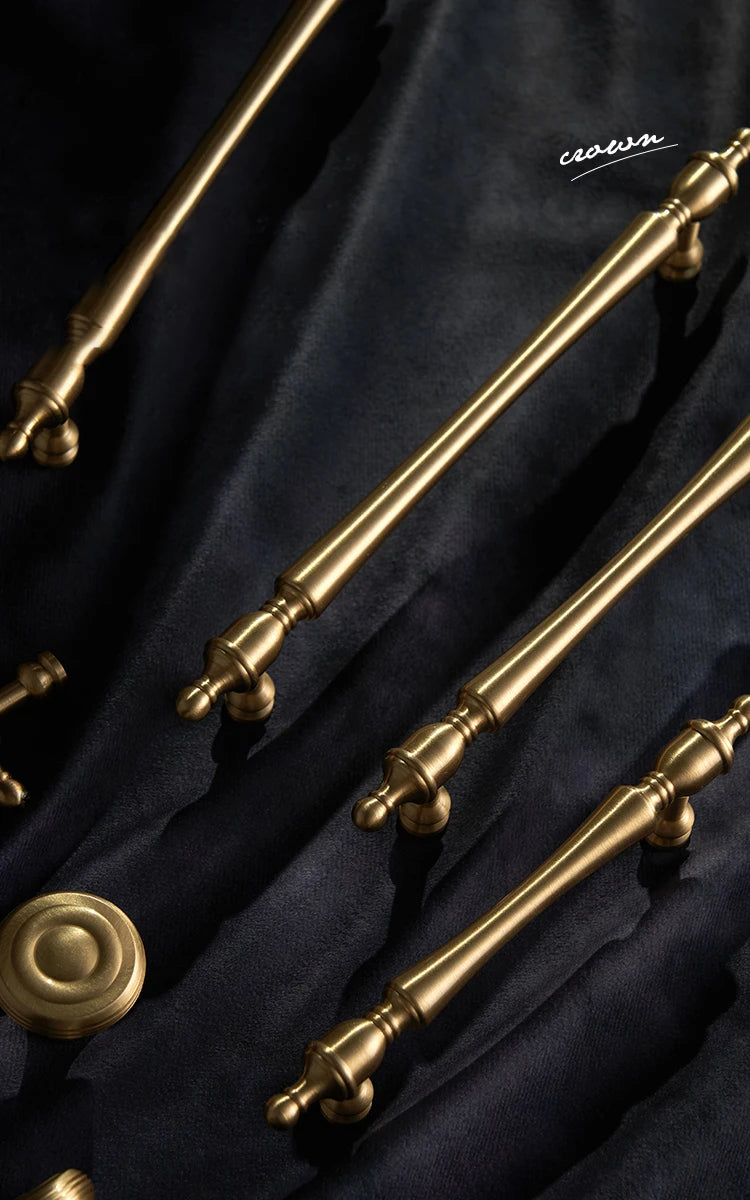 Modern /Solid Brass Furniture Handles for Cabinets and Drawers  Wardrobe Dresser Cupboard / Bedroom Drawers Knobs and Handles