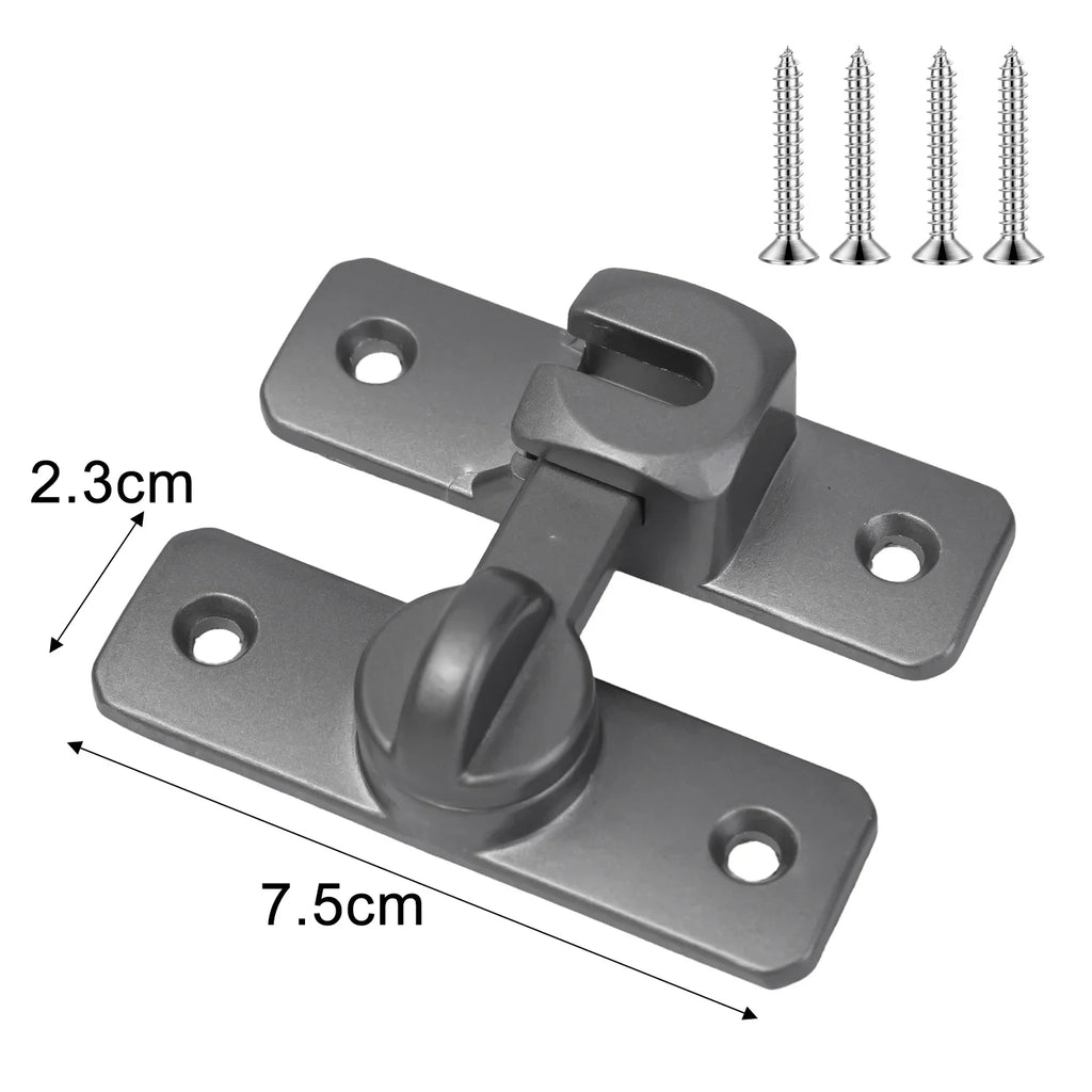 90 Degree Window Drawers Cabinet Locks Stainless Steel Hook Latch Barn Door Latch Bolt Hooks Sliding Gate Buckles Hardware
