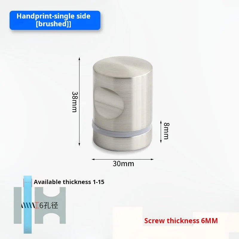 Glass Door Handle Bathroom Door Shower Door Handle Sliding Door Display Cabinet Wine Cabinet Barn Door Single Hole Round Knob