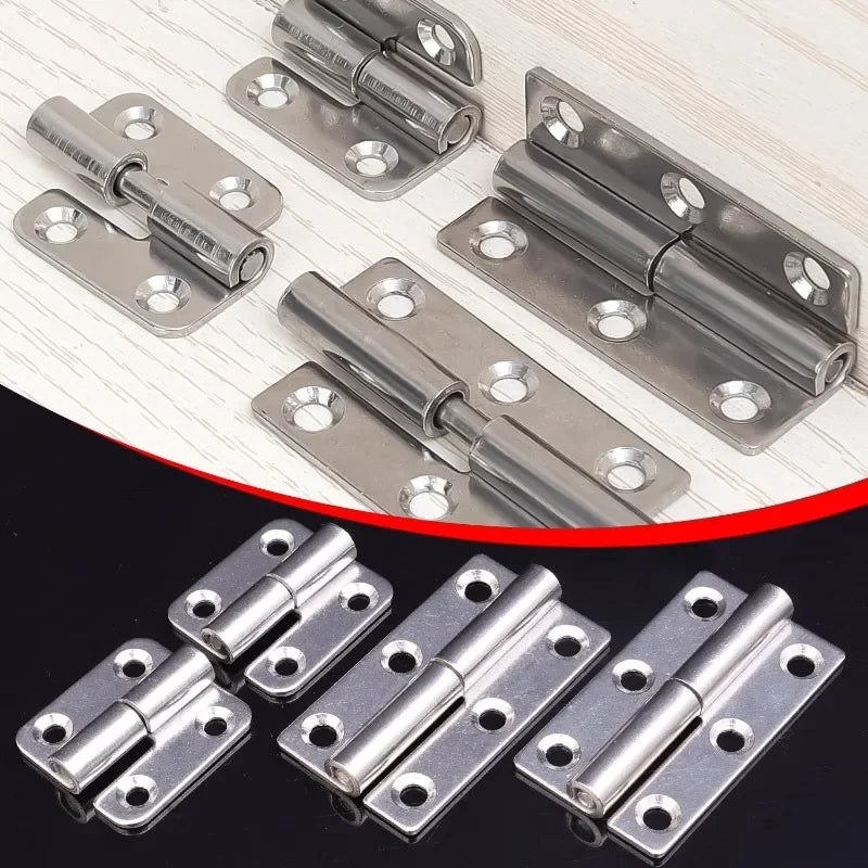 Stainless Steel Hinges Door Connector Universal Furniture Drawer Cabinet Fitting Hinge Detachable Furniture Hardware Accessories