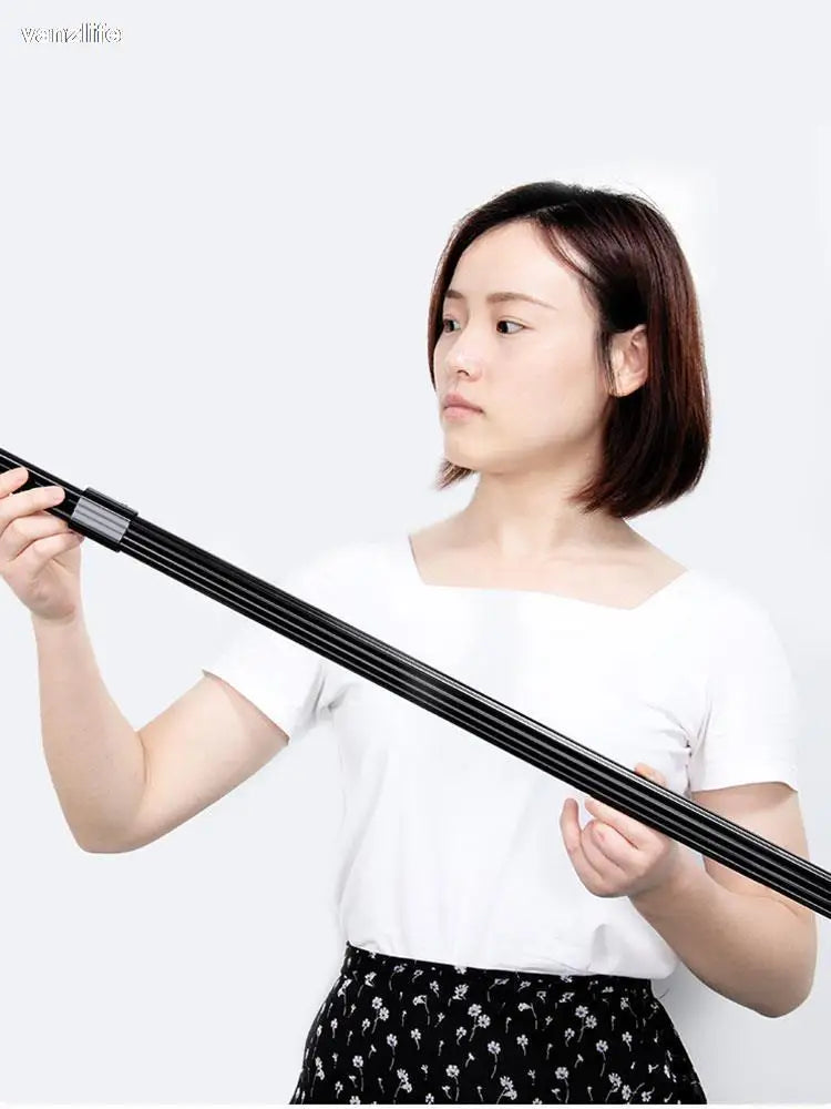 vanzlife Useful Extendable Stainless Steel Wardrobe Clothes Rod Adjustable Closet Rail Pole Curtain Telescopic Hanging Rod 46~95