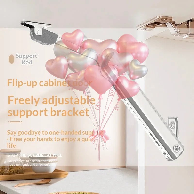 Kitchen Cabinet Hydraulic Hinge Heavy Duty Adjustable Door Support Soft Close Lift Up Randomly Stop