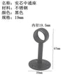 4Pcs 16/19/22/25/32mm Wardrobe Hanger Pipe Bracket Steel Flange Tube Holder for Clothes Curtain Rod Ceiling Fixed Support Clamps