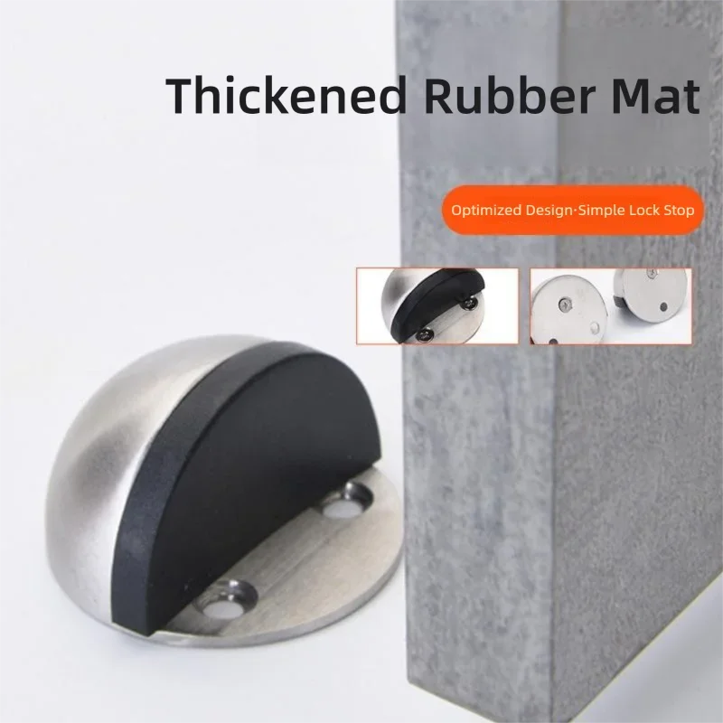 New No-Drill Magnetic Door Stopper - Silicone Anti-Collision Buffer for Glass & Bedroom Doors, Windproof Floor Mount