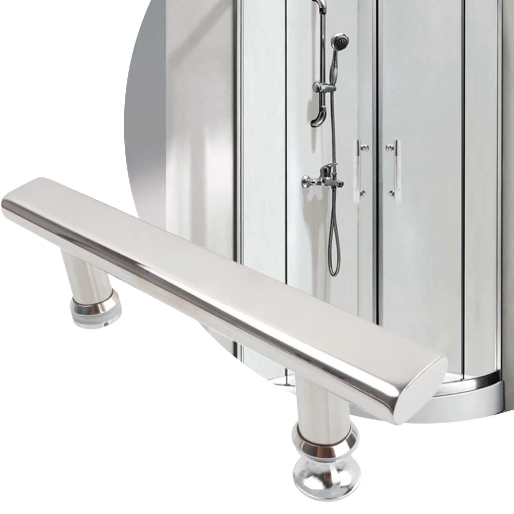 Shower Door Handle Knobs For Glass Sliding Door Bathroom Handrail Grab Bar Stainless Steel Chrome 225mm Replacement Pull Handle