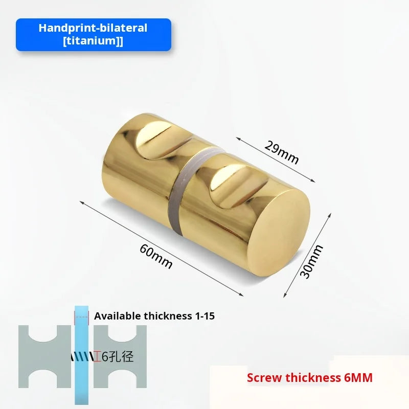 Glass Door Handle Bathroom Door Shower Door Handle Sliding Door Display Cabinet Wine Cabinet Barn Door Single Hole Round Knob