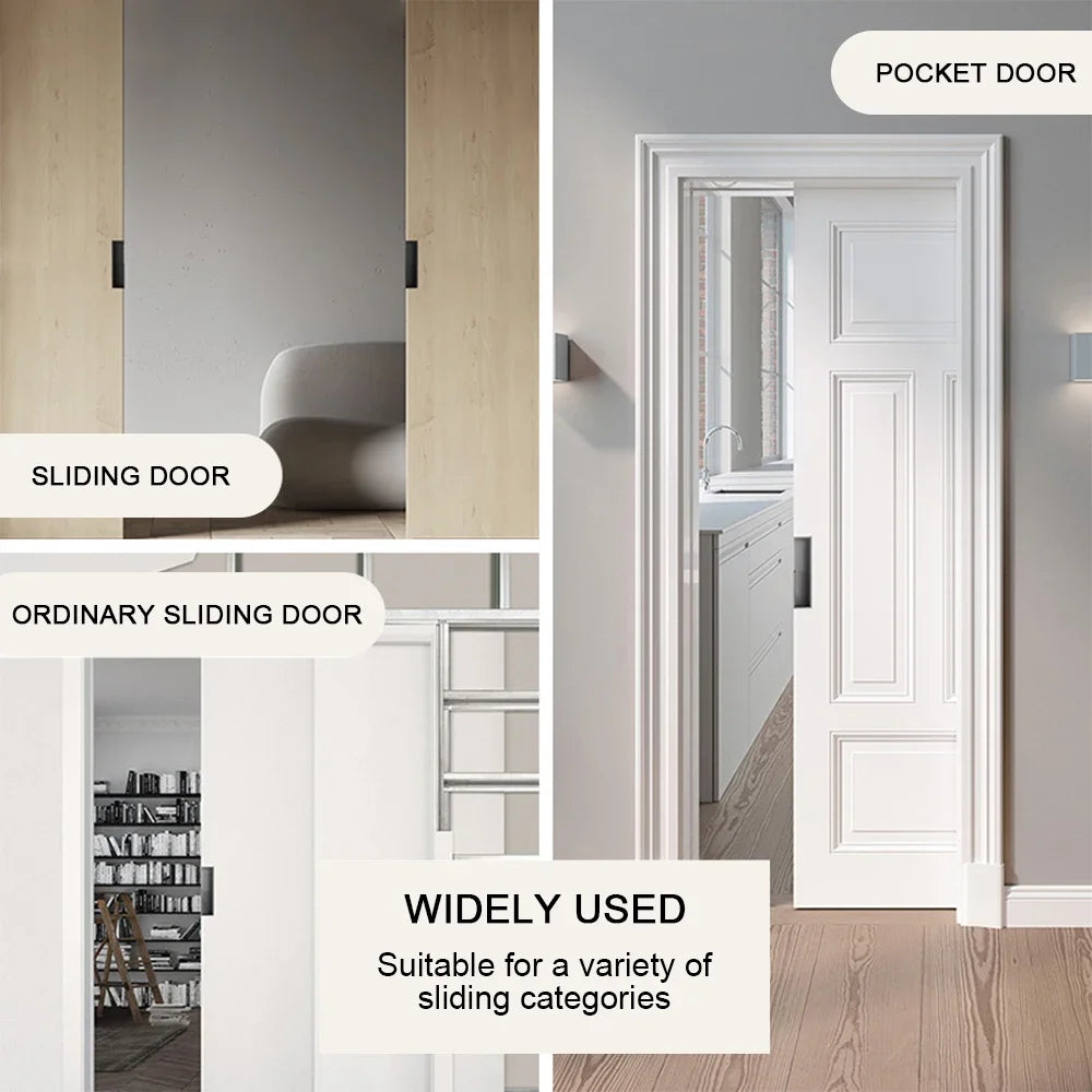 Invisible Handle Embedded Furniture Handle Simple Sliding Door Handle Pocket Wooden Door Anti-collision Aluminum Alloy Hardware