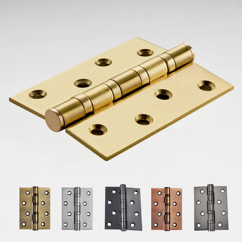 stainless steel Mute Hinge Room Door 4 Inch Bearings Hinges 3mm Thick Heavy Doors Strong Load Bearing Gemel Furniture Hardware