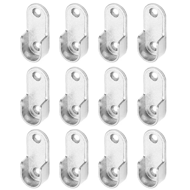 4/8/12pcs Bracket, Hanging clothes rod fixation, wardrobe clothes rail bracket slot, Used for wardrobes, hardware accessories