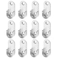 4/8/12pcs Bracket, Hanging clothes rod fixation, wardrobe clothes rail bracket slot, Used for wardrobes, hardware accessories