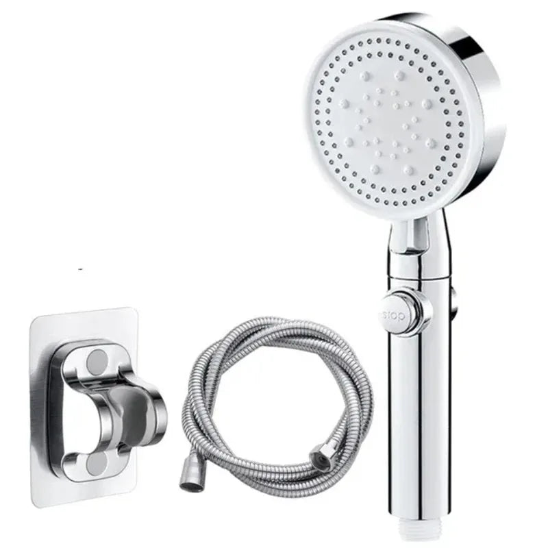 Grey/Silver T-Shaped Shower Set: Suitable for RVs and camper vans, tool-free installation, leak and explosion-proof.