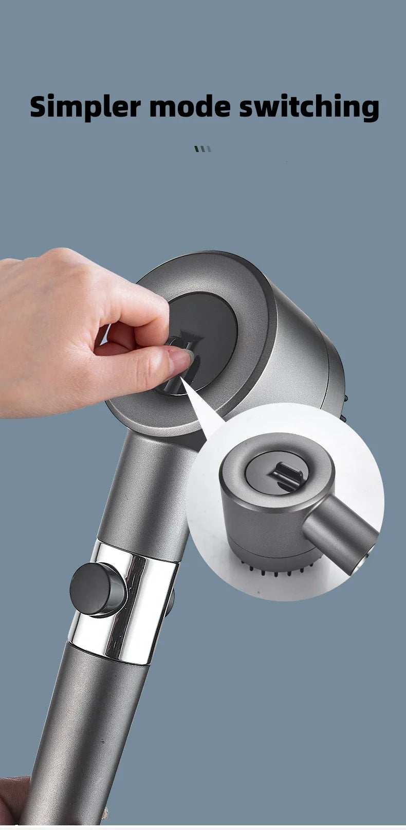 Shower Head High Pressure Head Rainfall High Preassure Water  Saving Bathroom Accessary Pressurized Nozzle Universal Adaptation