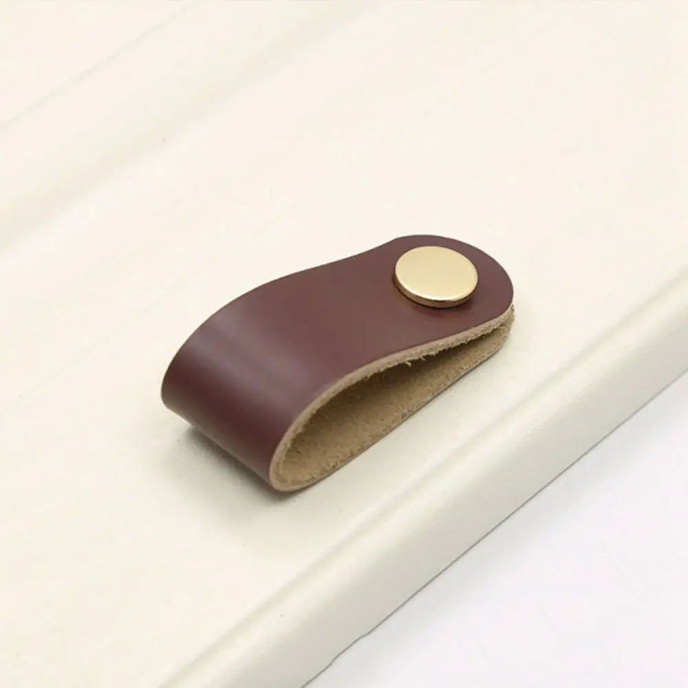 Nordic Modern Style Soft Kitchen Wardrobe Cabinet Environmentally Door Pulls Drawer Handle Furniture Knobs Leather Handle