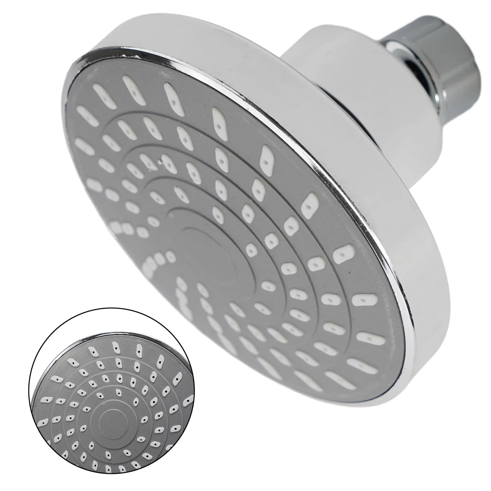 Shower Head Sprayer Adjustable Rainfall Wall-Mounted Bathroom Fixture Faucet Top Nozzle Single Head Bathhouse Hotel Shower New