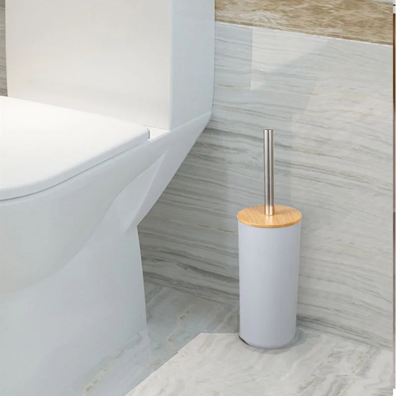 Bamboo Bathroom Accessories Toilet Brush Toothbrush Holder Gargle Cup Soap Holder Lotion Dispenser Bathroom Essential Accessory