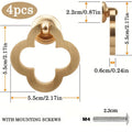4pcs Cabinet Knobs Drawer Knobs Zinc Alloy Drawer Pulls Vanity Knobs With Screws Modern Style Decorative Handles for Doors
