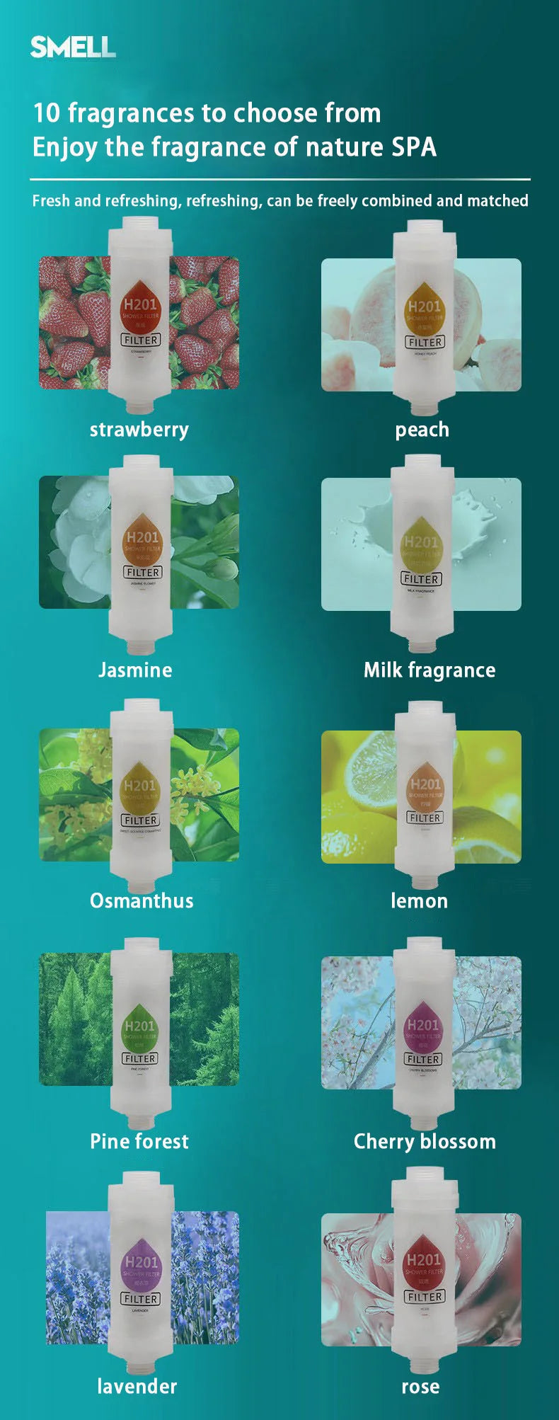 Bathroom Lemon Scented Shower Filter Shower Head Water Softener Improve Hair Skin Removal Shower Purifier Bathing Shower Filter