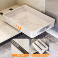 Kitchen Sliding Drawer Slide Rail Cabinet Clothes Spice Dish Bowl Pull Out Cabinet Organizer Tray with Handle Easy Carry