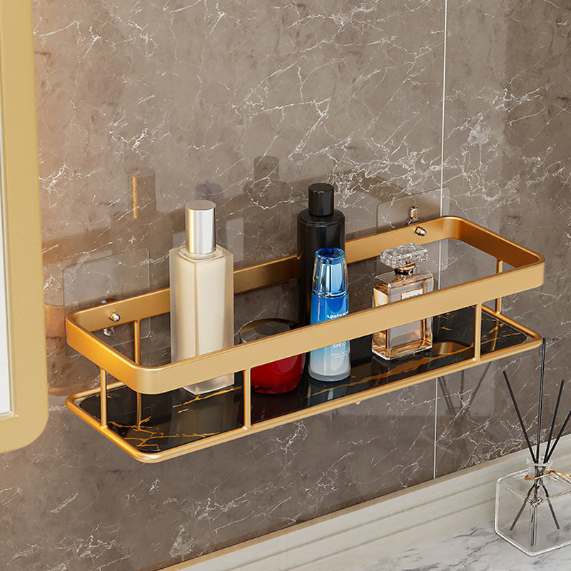 Gold storage rack bathroom wall mounted storage rack bathroom shampoo shower gel cosmetics storage rack bathroom accessories