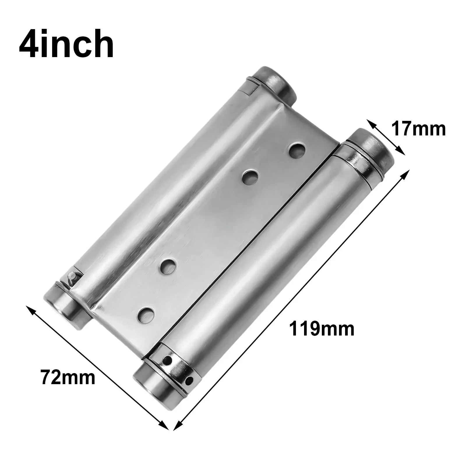 Double Spring Hinge Two-Way Free Door Hinge Stainless Steel  Automatic Door Closing Garage Door Hinges Fence Dedicated Hardware