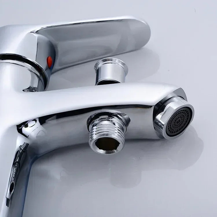 Bathroom Wash Faucet Single Hole Basin Faucet with Shower Sink Basin Wash Basin Bathroom Accessories