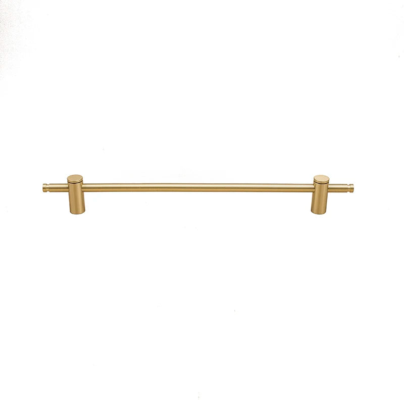 Furniture Long Handles Pure Solid Brass Handle Modern Simple Golden Light Luxury Integral Wardrobe Bathroom Cabinet Long Handle