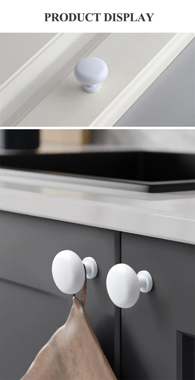 Modern Simple White Long Cabinet Handle Kitchen Cupboard Furniture Length Door Handle  Wardrobe Closet Hardware Drawer Pull Knob