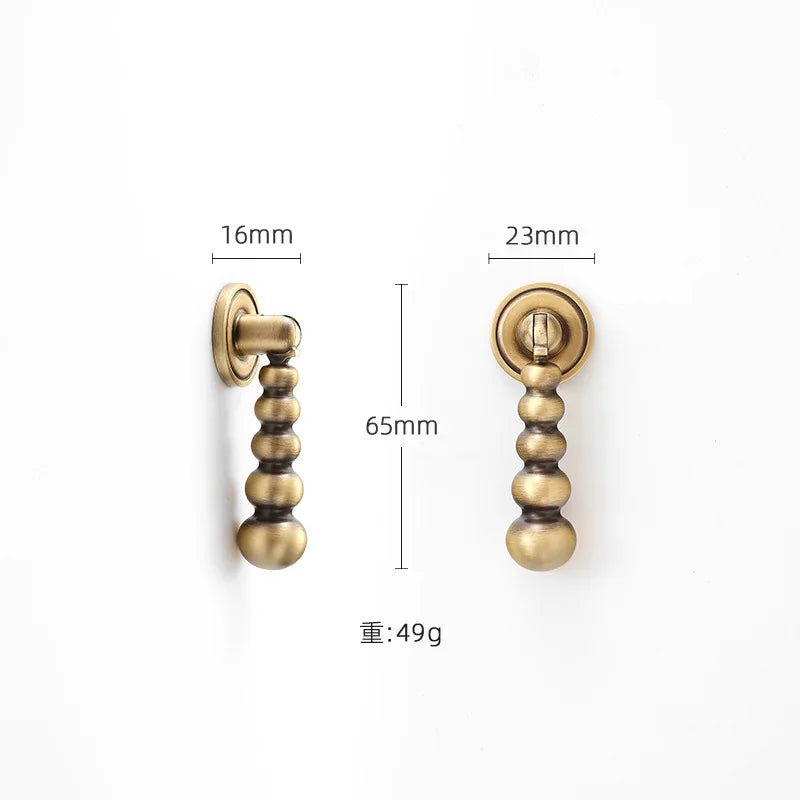 High-end Antique Bronze Door Handles and Knobs Solid Brass Antique Drawer Pulls Kitchen Cupboard Handle Gold Cabinet Handles