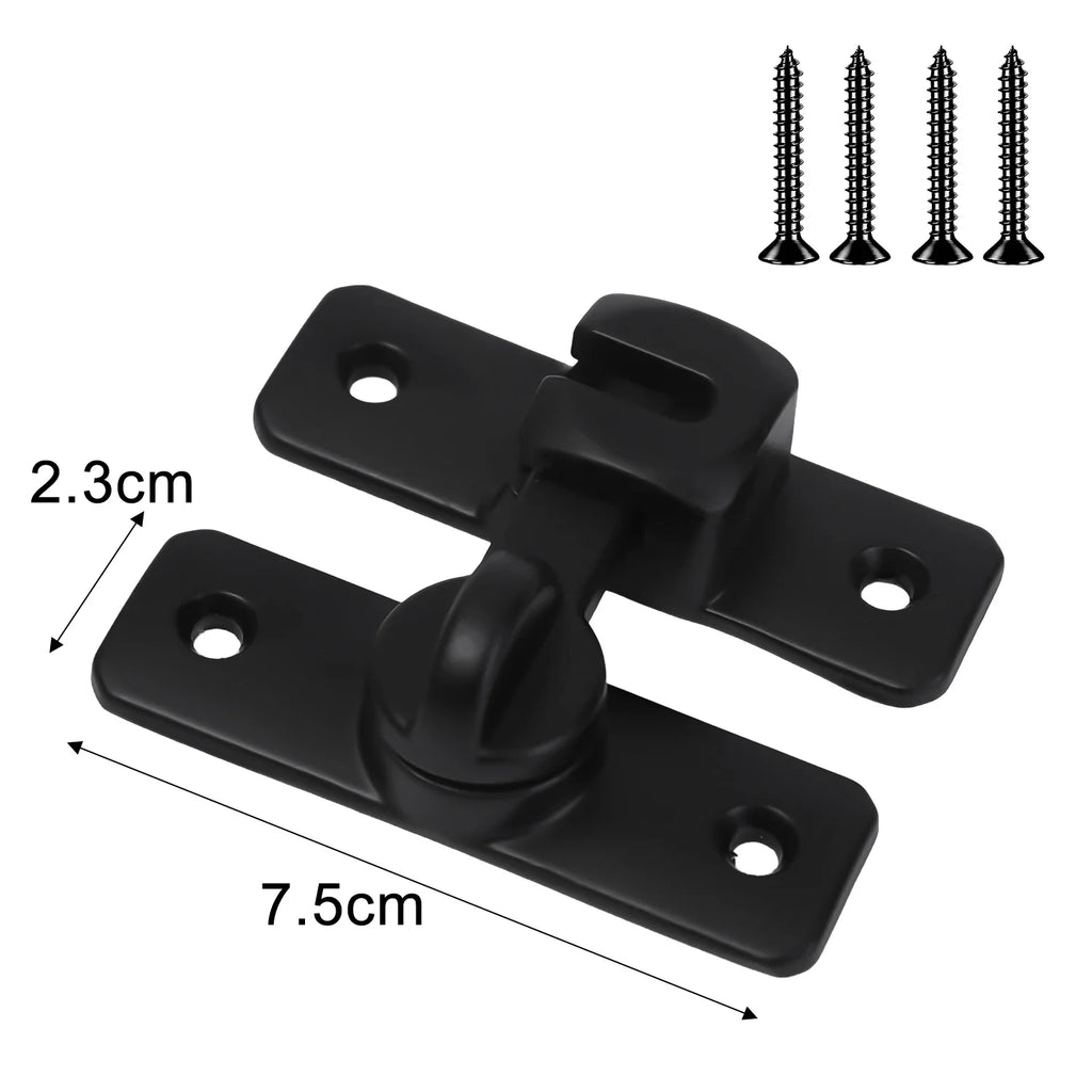 90 Degree Window Drawers Cabinet Locks Stainless Steel Hook Latch Barn Door Latch Bolt Hooks Sliding Gate Buckles Hardware