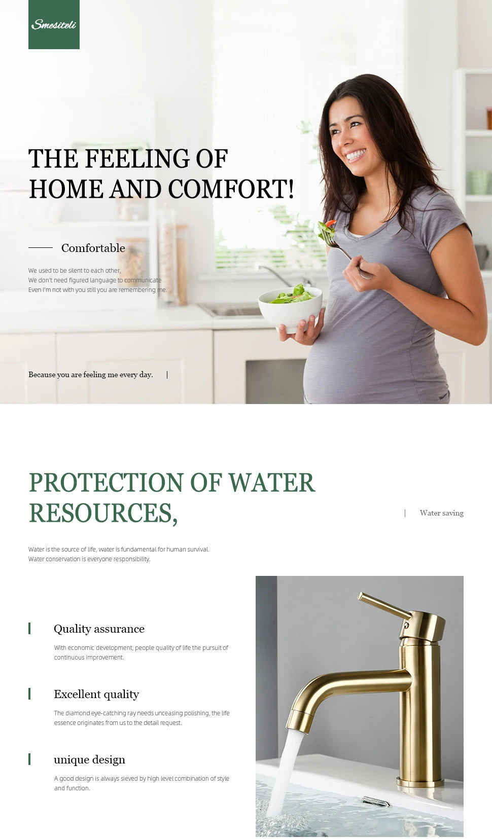 Brushed Gold Basin Faucet Solid Brass Hot And Cold Water Basin Mixer Sink Tap Deck Mounted Bathroom Taps