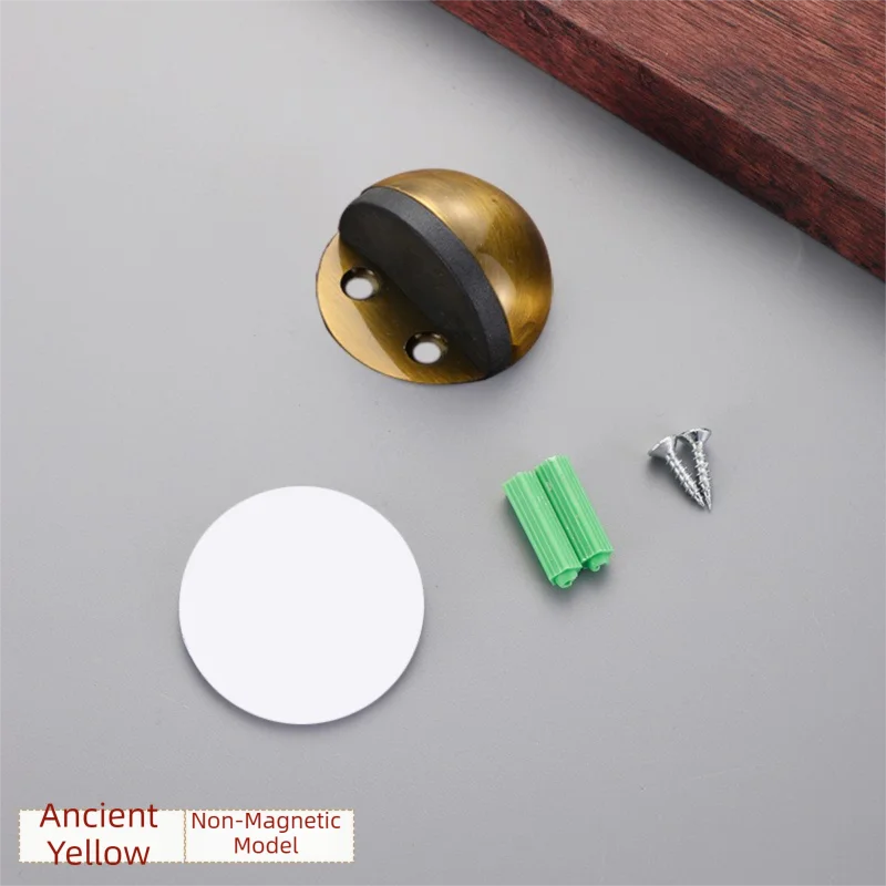 New No-Drill Magnetic Door Stopper - Silicone Anti-Collision Buffer for Glass & Bedroom Doors, Windproof Floor Mount