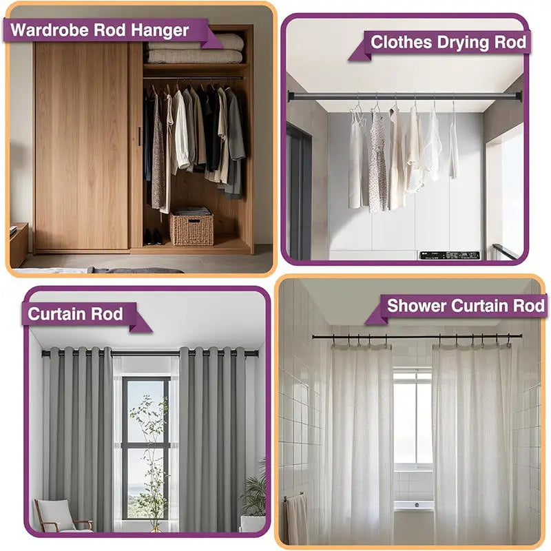 Stainless Steel Flange Seat Wardrobe Hanger Rod Tube Hook Fixed Support Bracket Seat Fixing Hardware Accessories Curtain Rod