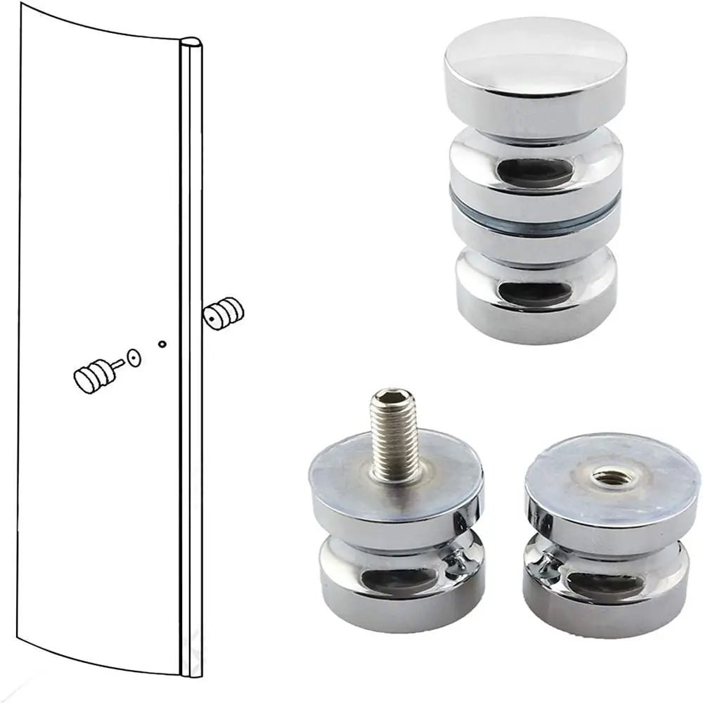 Durable Kitchen Hardware Bathroom Glass Door Knob Wardrobe Pulls Shower Door Handle Cabinet Handle