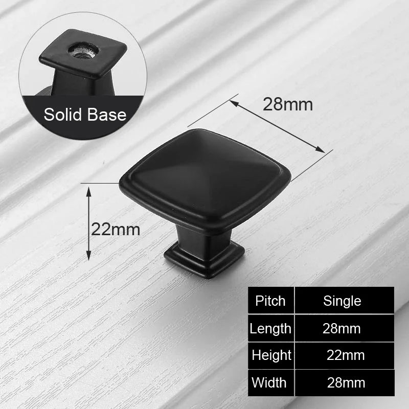 Black Handles for Furniture Cabinet Knobs and Handles Kitchen Handle Drawer Knobs Cabinet Pulls Cupboard Handles Knobs