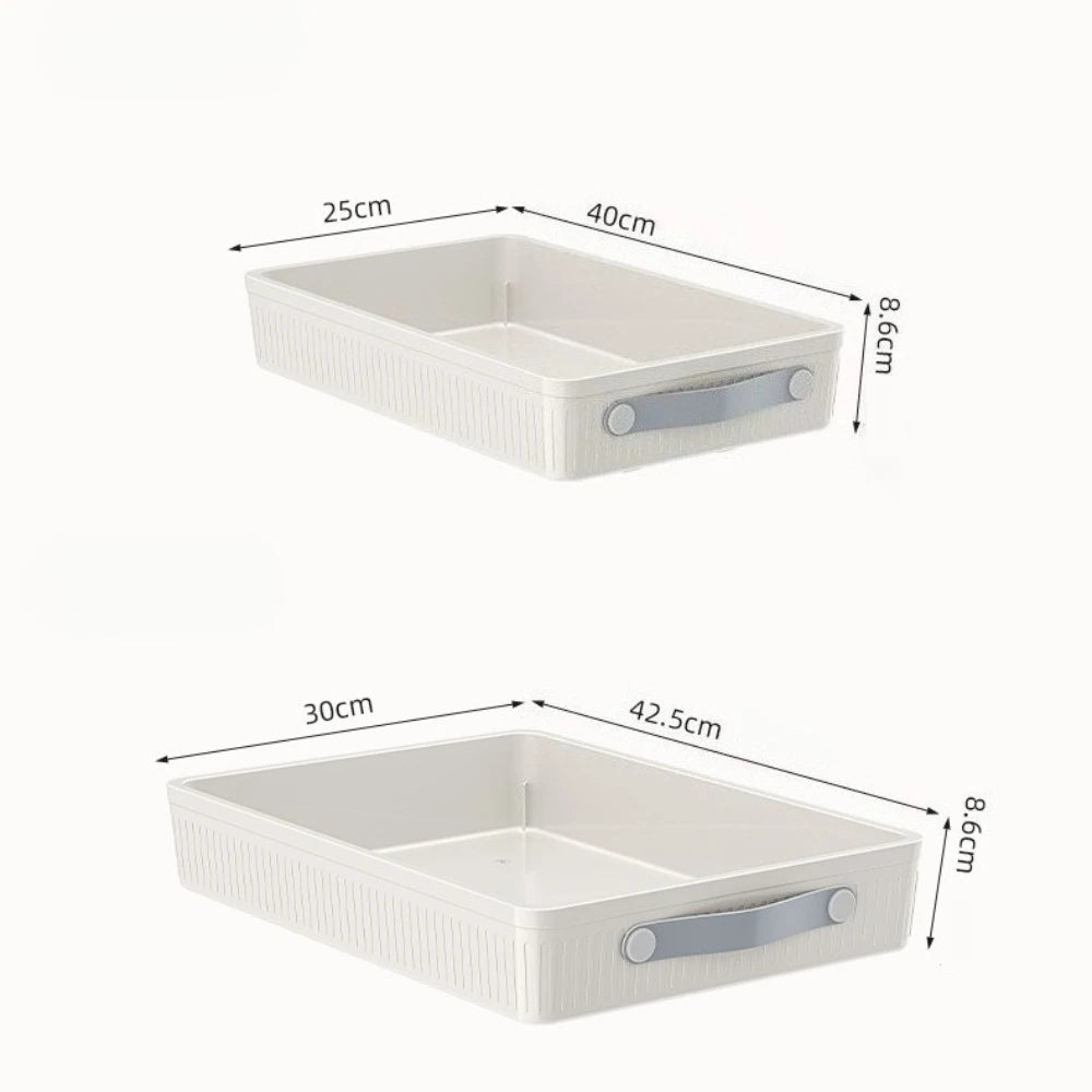 Kitchen Drawer Storage Rack with Slide Rails Pull-out Cabinet Organizer Free Installation Non Punched Easy To Clean Storage Box