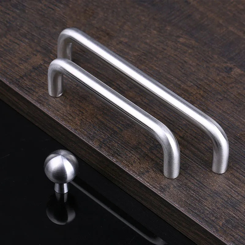Modern Simple Wardrobe Door Handle, 304 Stainless Steel European Black Cabinet Single Hole Drawer Small Pull, Drawer Knob