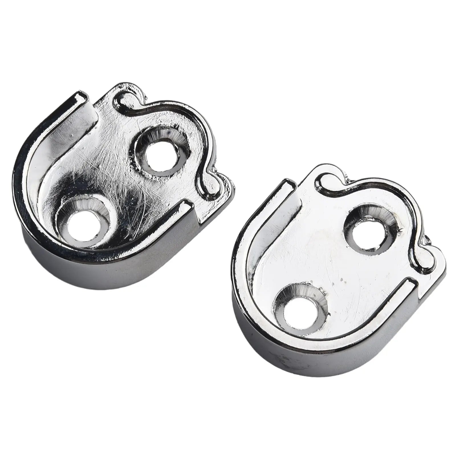 Wardrobe Rail Hanger Rod Socket Support Tube Round End Bracket Holder Heavy Duty U Shaped Rod Socket Home Hardware Accessories