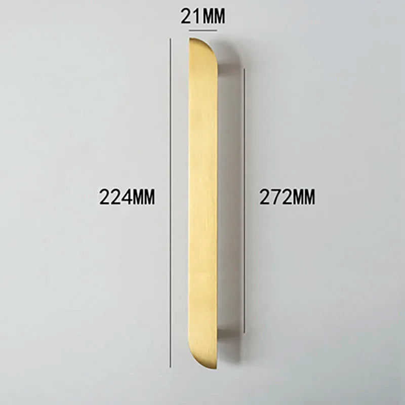 Modern Simple Wardrobe Handles Cabinet Knobs Furniture Door Pulls for drawer dresser cupboard Brass Hardware